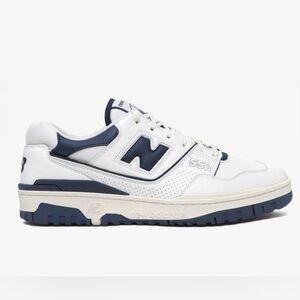 New Balance Women’s 550 White and Navy Sneakers